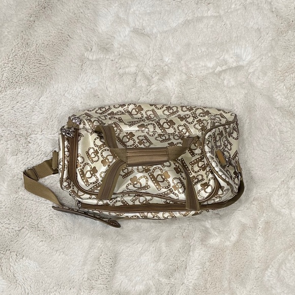 Kathy Van Zeeland Gold Crown Luggage Bag - Picture 3 of 6